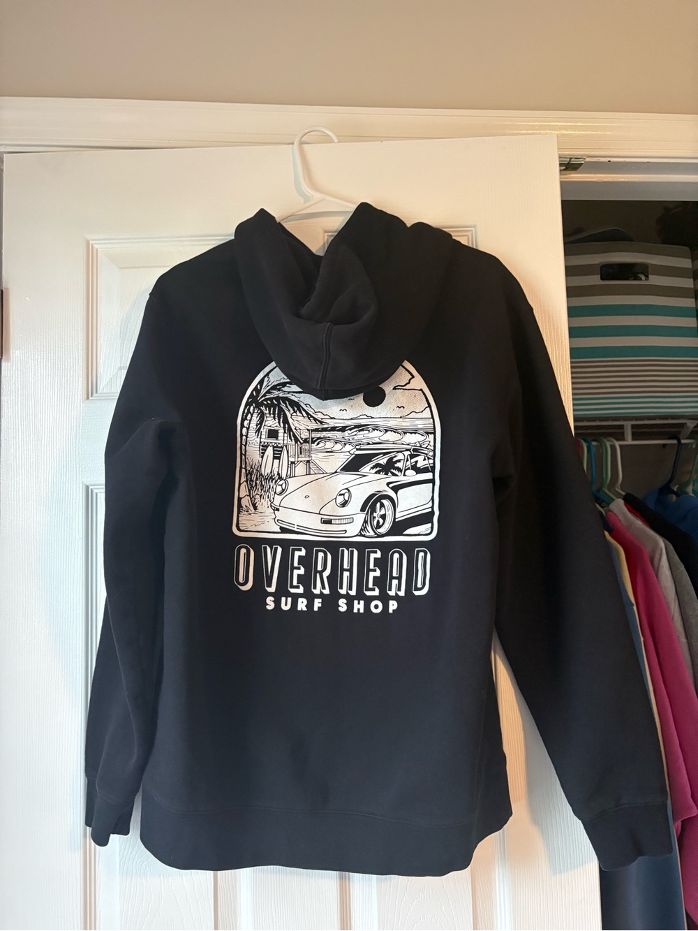 Black Hoodie from overhead surf shop